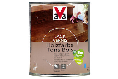 Image of V33 Lack Holzfarbe satiniert 1 l 61 Eiche hell bei JUMBO