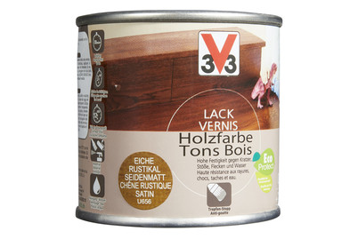 Image of V33 Lack Holzfarbe satiniert 0.25 l 66 Eiche rustikal bei JUMBO