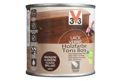 Image of V33 Lack Holzfarbe 0.25 l 75 Mahagoni glanz bei JUMBO