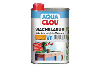 Image of Clou Aqua Wachslasur W11 hellbraun 250 ml