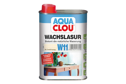 Image of Clou Aqua Wachslasur W11 weiss 250 ml