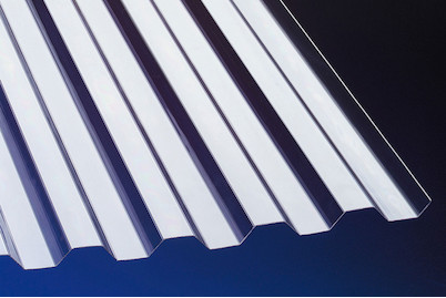Image of Wellenplatten PVC 2.0x1.09 m trapez klar
