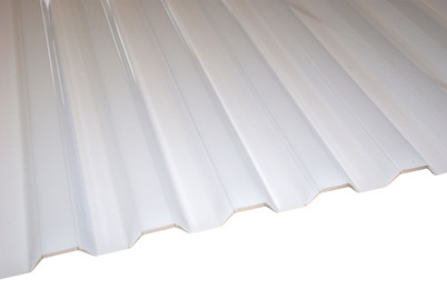 Image of Wellenplatten PVC 1.5x1.09 m natur