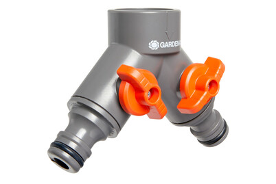 Image of Gardena 2-Wege-Ventil, für Wasserhähne mit 26,5 mm (G3/4)-Gewinde bei JUMBO