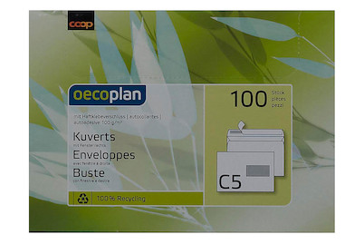 Image of Oecoplan Kuvert C5 Fenster rechts 100 Stück
