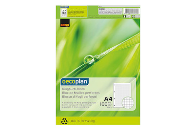 Image of Oecoplan Ringbuchblock kariert A4 bei JUMBO