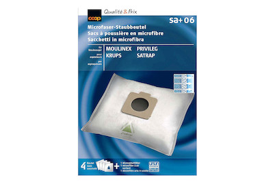 Image of Qualité & Prix Staubsaugerbeutel Microfaser Sa+06 4 Stück bei JUMBO