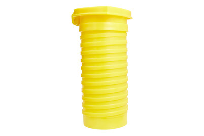 Image of Bodenhülseneinsatz gelb aus Kunststoff, passend zur Alu Bodenhülse 55 mm