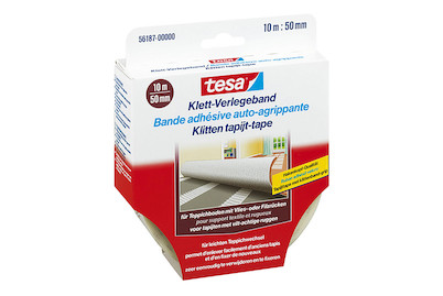 Image of Tesa Klett-Verlegeband für Teppiche 10 m x 50 mm bei JUMBO