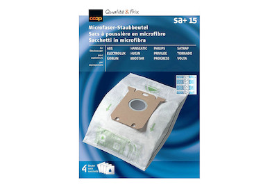 Image of Qualité & Prix Staubsaugerbeutel Microfaser Sa+15 4 Stück bei JUMBO