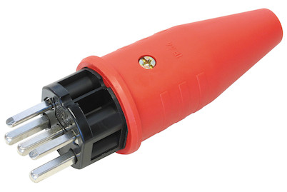 Image of Gummistecker T25 16 A rot bei JUMBO