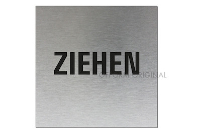 Image of Alu-Schild Ziehen bei JUMBO