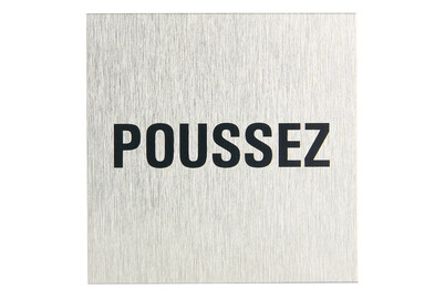 Image of Alu-Schild Poussez bei JUMBO