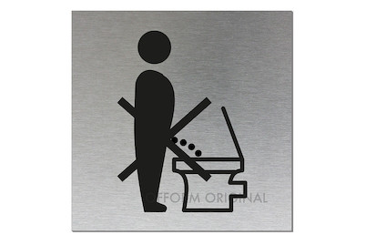 Image of Schild Bitte Hinsetzen bei JUMBO