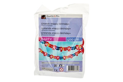 Image of Girlande Happy-Birthday 4 Meter bei JUMBO