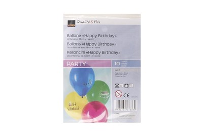 Image of Luftballons Happy Birthday 10 Stück