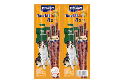 Image of Vitakraft Beef-Stick Hundesnack Wild 4x12g bei JUMBO