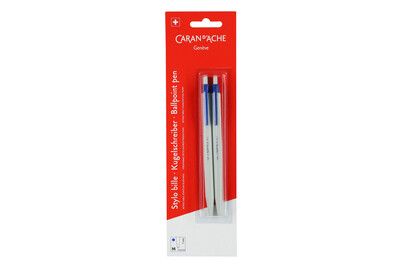 Image of Caran d'Ache 825 Kugelschreiber Blau 2 Stück bei JUMBO