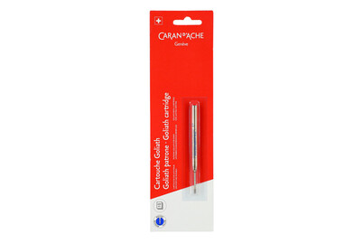 Image of Caran d'Ache Blister Goliath-Patrone Blau Medium bei JUMBO