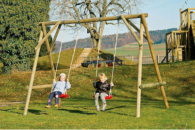 Image of Rundholzkinderschaukel,2 Schaukelbrett bei JUMBO