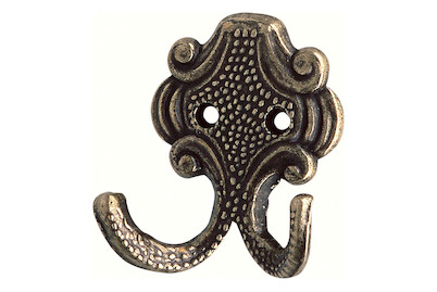 Image of Mantelhaken altmessing brüniert bei JUMBO