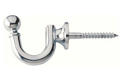 Image of Schraubenhaken glänzend verchromt 584-30Zn1 bei JUMBO