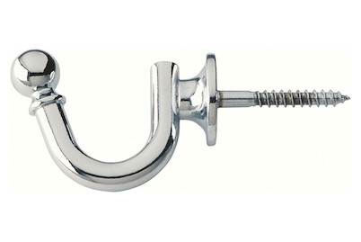 Image of Schraubenhaken glänzend verchromt 584-35Zn1 bei JUMBO