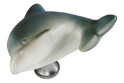 Image of Möbelknopf Delphin H072-59Pu4Fe2