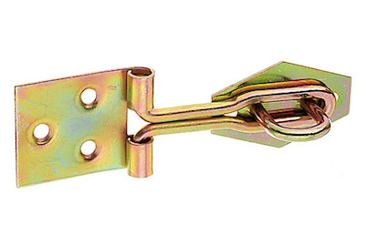 Image of Drahtüberfalle mit Öse verzinkt buntchrom 100 mm bei JUMBO