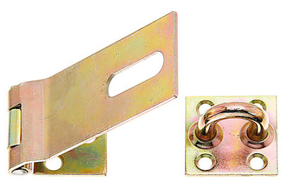 Image of Sicherheitsüberfalle verzinkt buntchrom 100 mm bei JUMBO