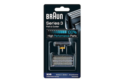 Image of Braun Elektrorasierer Ersatzscherteil 30 B Schwarz – Kompatibel mit Series 3 Rasierern bei JUMBO
