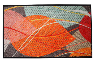 Image of Kleen Mat Leaves Orange 45x75 cm bei JUMBO