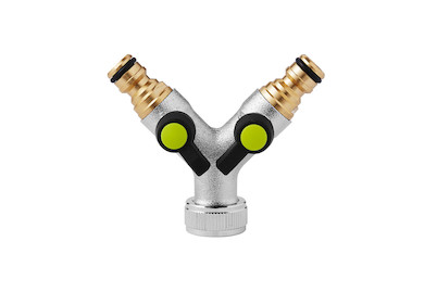 Image of Aquajet Y-Hahnstück 3/4 2 Stecker Ventil bei JUMBO