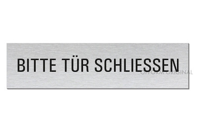 Image of Alu-Schild Bitte Tür schliessen bei JUMBO