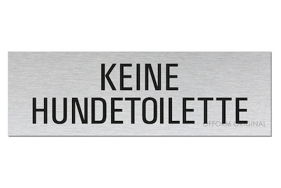 Image of Alu-Schild KeineHundetoilette