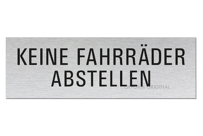 Image of Alu-Schild Keine Fahrräder bei JUMBO