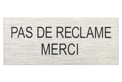 Image of Alu-Schild Pas de reclame bei JUMBO
