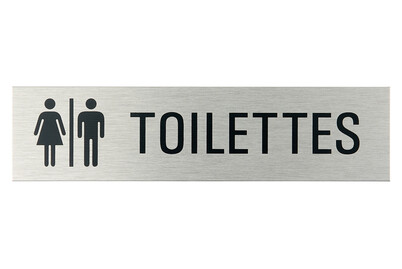 Image of Alu-Schild Toilettes Franz. bei JUMBO