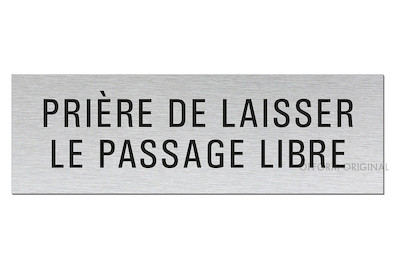Image of Alu-Schild Laisser la sortie libre bei JUMBO