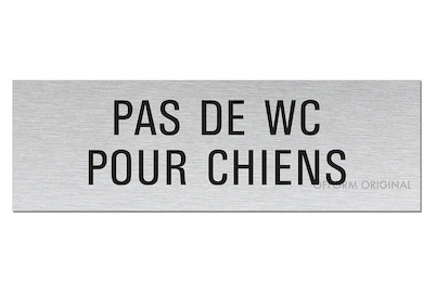 Image of Alu-Schild Pas de toilette pour chiens bei JUMBO