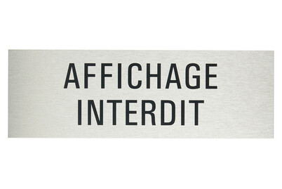 Image of Alu-Schild Merci de ne rien afficher bei JUMBO