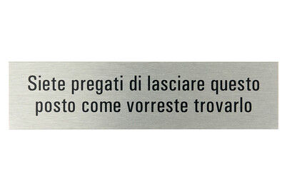 Image of Alu-Schild Si prega lasciare… bei JUMBO