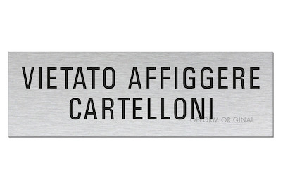 Image of Alu-Schild Non affiggere manifesti bei JUMBO