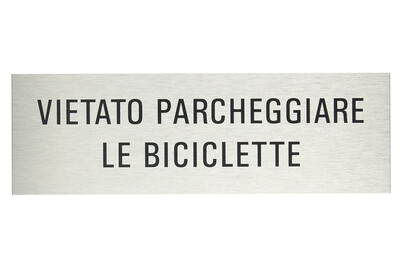 Image of Alu-Schild Non posare biciclette bei JUMBO