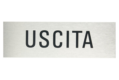 Image of Alu-Schild Uscita bei JUMBO