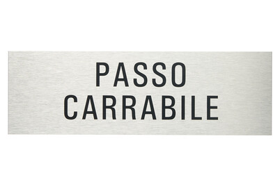 Image of Alu-Schild Lasciare libera l'uscita bei JUMBO