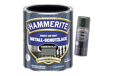 Image of Metall-Schutzlack Spray Hammerschlag 400 ml grau