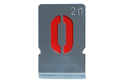 Image of Zink-Schablonen Zahlen 20 mm bei JUMBO