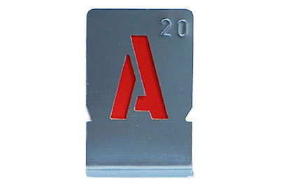 Image of Zink-Schablonen Buchstaben 20 mm