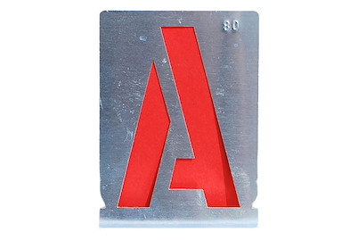 Image of Zink-Schablonen Buchstaben 80 mm bei JUMBO